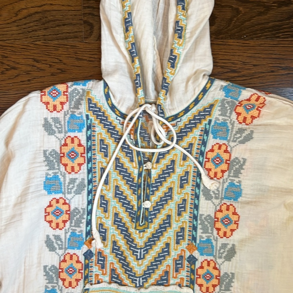 Johnny Was Hooded Top Size Small - Picture 2 of 10